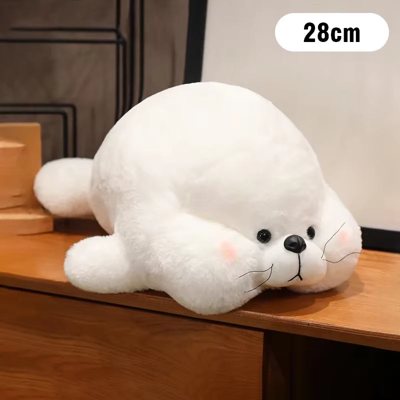 28/40/60CM Kawaii Seal Pillow Plush Doll Cartoon Soft Stuffed Animal Toys Throw Sofa Pillows Kids Girls Birthday Gift Home Decor