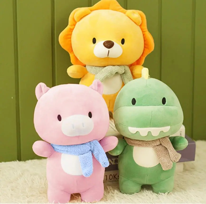 45CM Bee Doll Plush Kids Toys Cartoon Dinosaur Pig Pillow Creative Cute Simulation Animal Lovely Doll Birthday Gifts for Girls