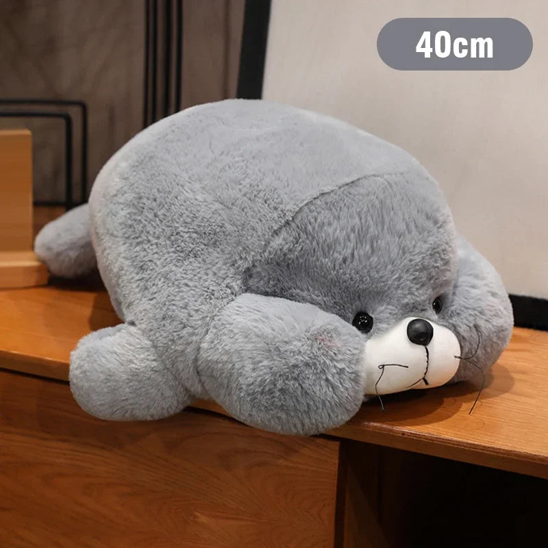 28/40/60CM Kawaii Seal Pillow Plush Doll Cartoon Soft Stuffed Animal Toys Throw Sofa Pillows Kids Girls Birthday Gift Home Decor