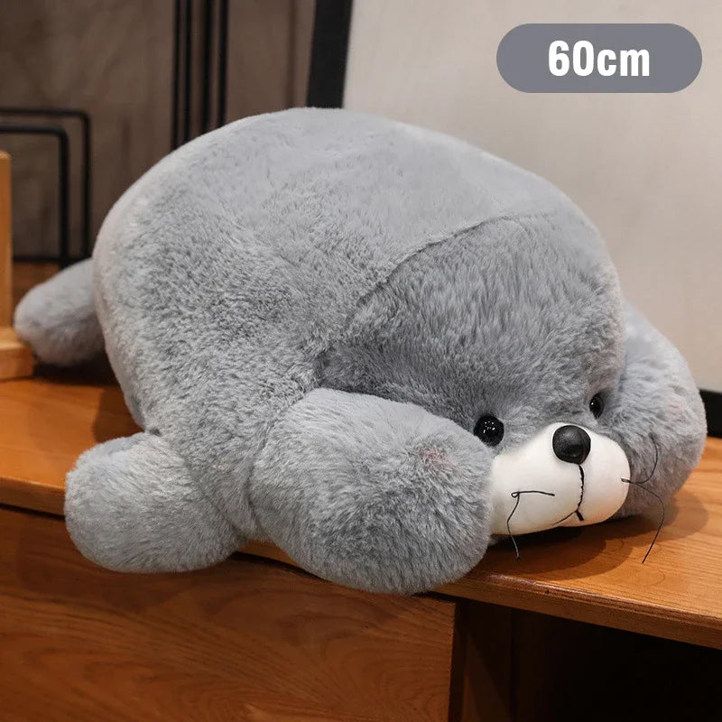 28/40/60CM Kawaii Seal Pillow Plush Doll Cartoon Soft Stuffed Animal Toys Throw Sofa Pillows Kids Girls Birthday Gift Home Decor