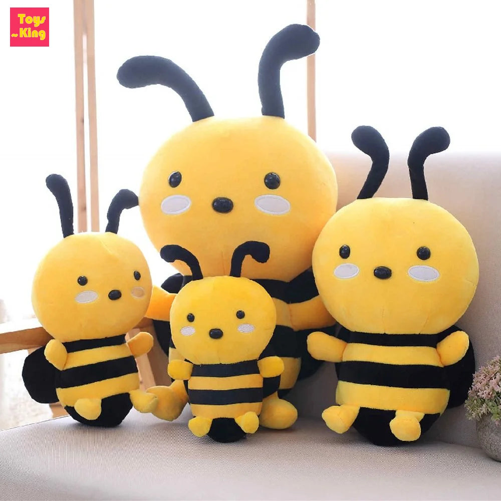 45CM Bee Doll Plush Kids Toys Cartoon Dinosaur Pig Pillow Creative Cute Simulation Animal Lovely Doll Birthday Gifts for Girls