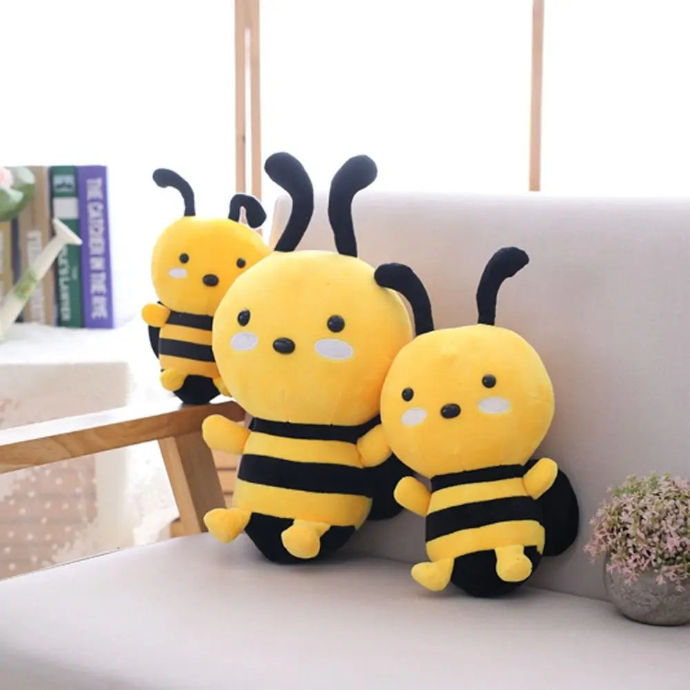 45CM Bee Doll Plush Kids Toys Cartoon Dinosaur Pig Pillow Creative Cute Simulation Animal Lovely Doll Birthday Gifts for Girls