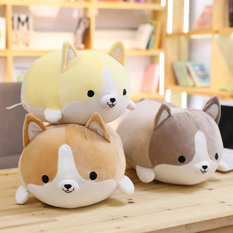 30Cm Kawaii Corgi Dog Plush Toy Stuffed Soft Cute Puppy Pillow Doll Appease Toys for Kids Girls Birthday Xmas Gift Home Decor