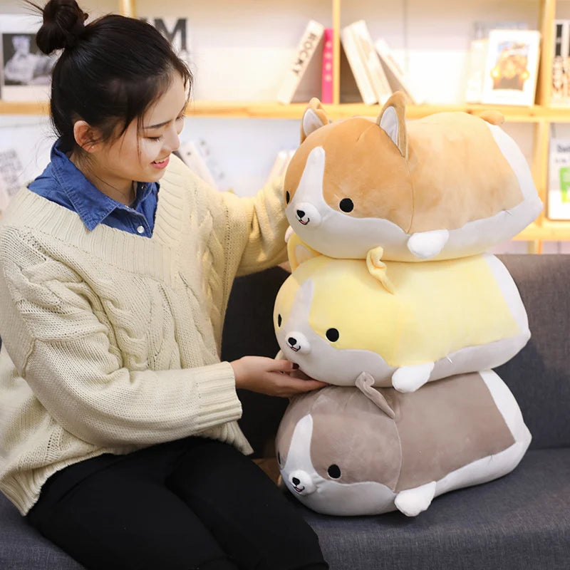 30Cm Kawaii Corgi Dog Plush Toy Stuffed Soft Cute Puppy Pillow Doll Appease Toys for Kids Girls Birthday Xmas Gift Home Decor