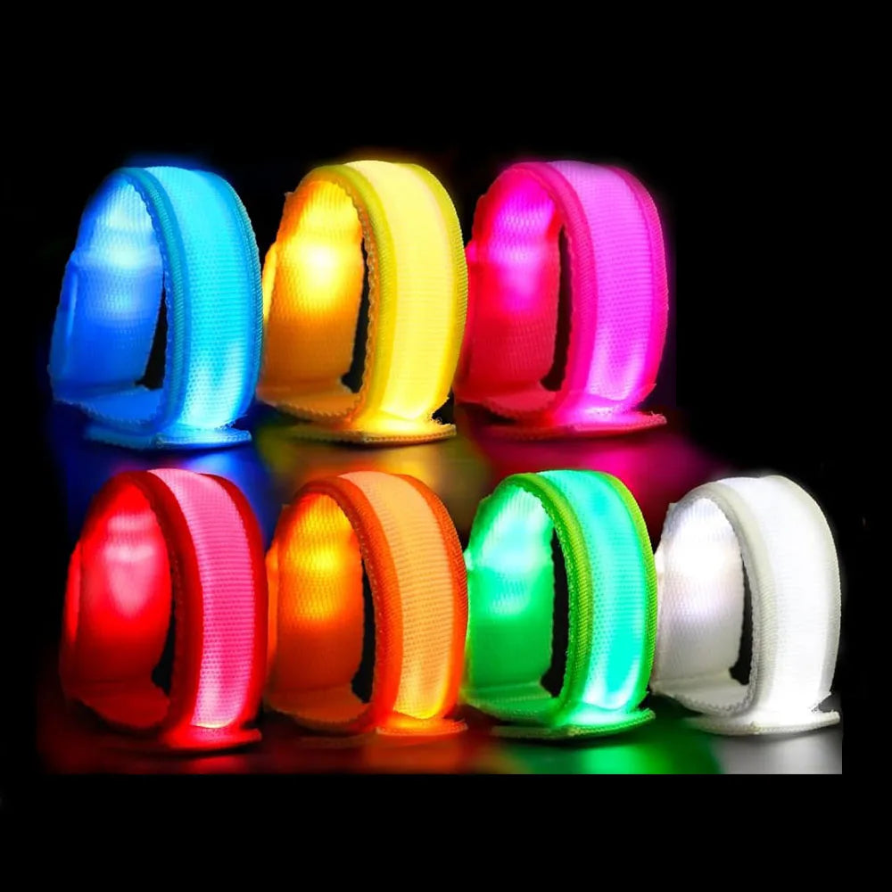 8-64Pcs Led Luminous Bracelet Light up Bracelet Wristband for Kids Flashing Sports Wrist Strap Glow Inthe Dark Party Supplies