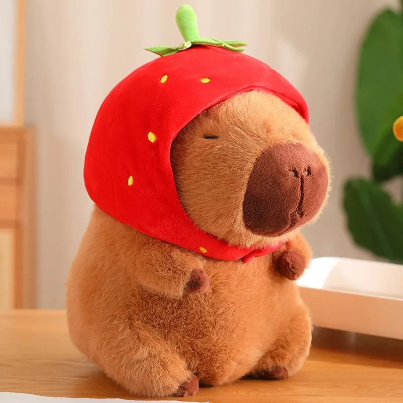 23Cm Capybara Plush Simulation Capibara Anime Fluffty Toy Cute Doll Stuffed Animals Soft Doll Plush Christmas Thanksgiving Gifts